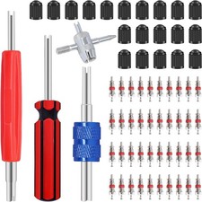 64PCS Tire Valve Stem Removal Tool Kit - 40PCS Tire Valve Cores, 20PCS Valve Ste