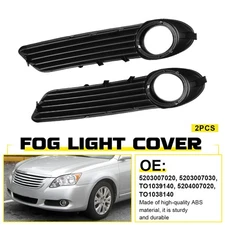 Driver & Passenger Side Fog Light Bezel Trim W/ Ring For Toyota Avalon 2008-2010