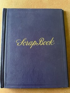 Antique 1930 Scrapbook of CHILDREN Toys Holidays Pets Etc made by 92 yr old Aunt