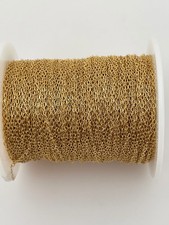 14K Gold Filled Flat Cable Chain   0.2mm x 1.3mm x 1.8mm Link Size   Sold by