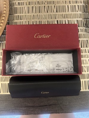 Cartier ケース Cartier Hard Eyeglass Case Black for Glasses Sunglasses with Box