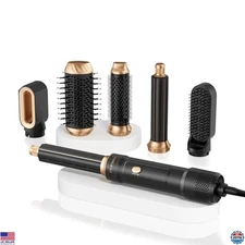 6-in-1 Blow Dryer Brush & Hot Air Styler, 1000W, Curling, Straightening,