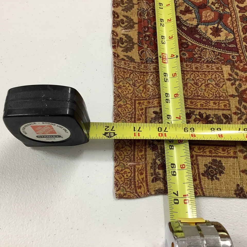 Cortina de Ducha de Tela Global Muelles Patchwork Turco 72 X 70 De Colección Oro Rojo Ciruela Foto 4 de 4