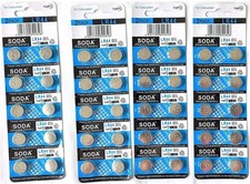 AG13 LR44 L1154 357 A76 Alkaline Button Cell Battery 10 Count (Pack of 1)