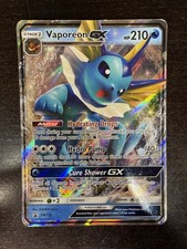 Vaporeon GX SM172 Black Star Promo Full Art Holo HP Pokemon Card