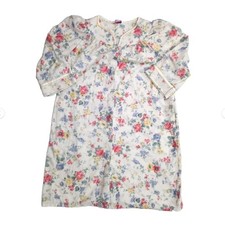 Vintage Nightgown Women's 1X Fleece Floral Grandmacore Cottagecore