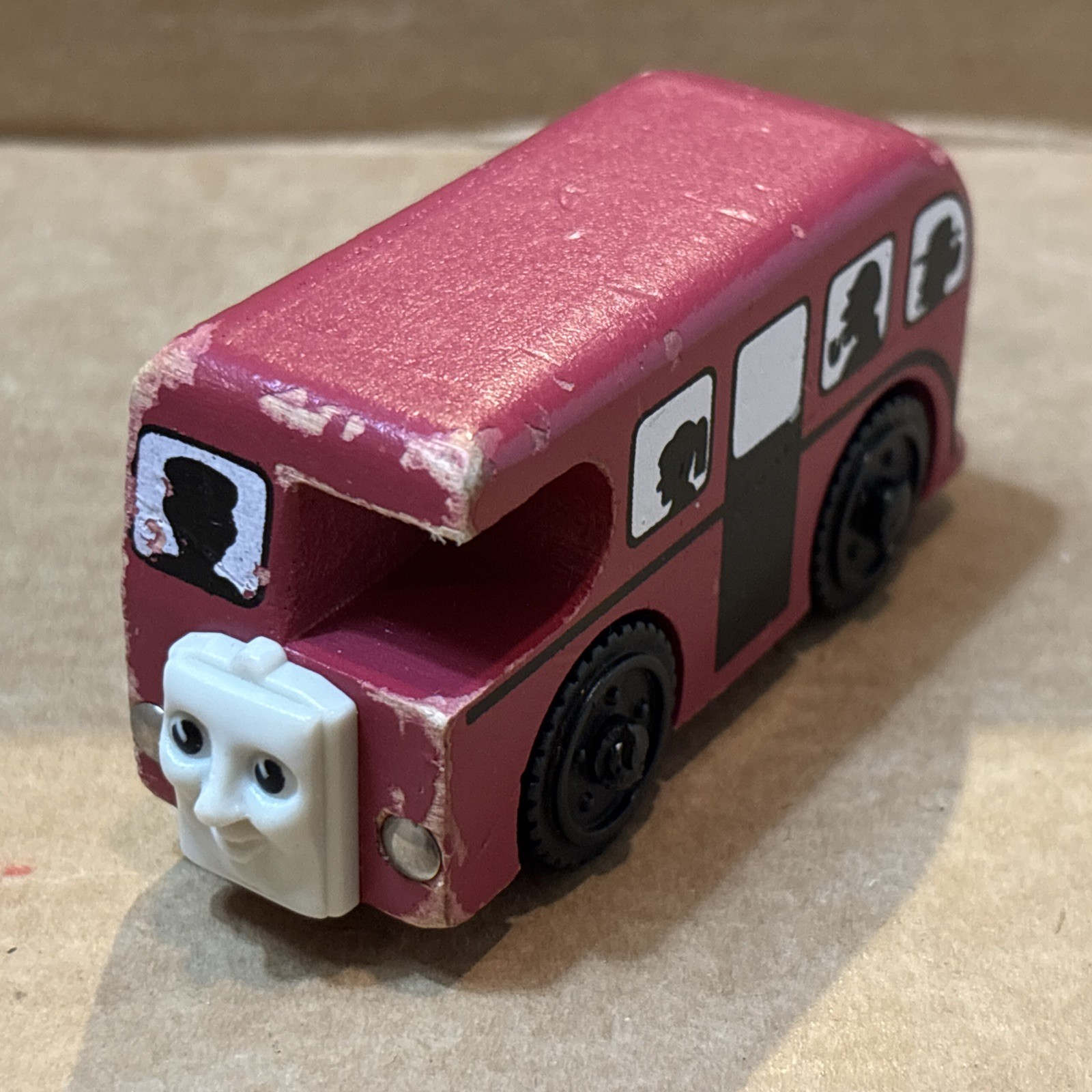 1994 BERTIE BUS 1st Edition Vintage Thomas & Friends Wooden Train Toy