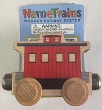 Maple Landmark Inc. 10145 NameTrains Classic Caboose Wooden Train Car