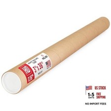 Reinforced Cardboard Mailing Tube, Pack of Tube with 2 3" x 36" 1 Heavy-Duty