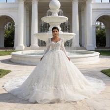 Wedding Dress Wedding Organza Ball Gown Square Collar Wedding For Women Beading