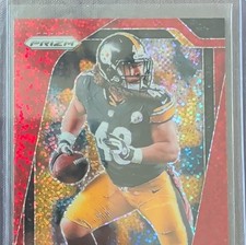 Panini Prizm Troy Polamalu Red Sparkle Prizm #248 Pittsburgh Steelers
