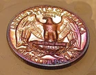 1962 Gem Proof Quarter 90% Silver Eye Candy  MONSTER   TONING  #220 ~ 4