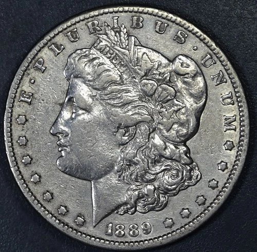 1889-S $1 MORGAN SILVER DOLLAR KM# 110 Grade: AU+ A6137