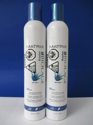 Matrix Biolage Complete Control Fast Drying Hair Spray 10 oz (dented) Pack of 2