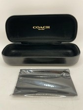 COACH Black Hard Clamshell Eye Glass Case New York Nice