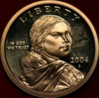 Uncirculated Proof 2004-S Clad Sacagawea Dollar