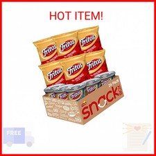 Frito Lay Fritos Original Chips and Bean Dip Cans Variety Pack, Pack of 24