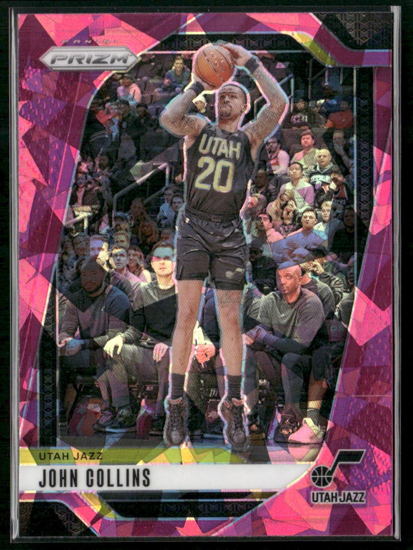 2024-25 Panini Prizm #220 John Collins Prizms Pink Ice