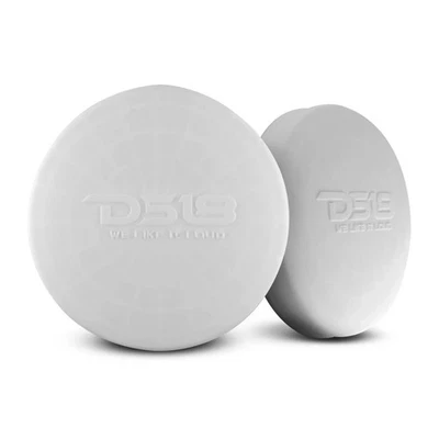 2x DS18 CS-8/WH 8" White Silicone Speaker Protective Covers for Marine Speakers