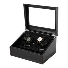 4+6 Automatic Rotation Watch Winder Box Self Winding Display Box Storage Case