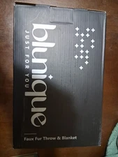 Blunique Foux Fur Throw Blanket 