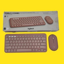 NO DONGLE Logitech Pebble 2 Combo Keyboard and Mouse Pink 5179 z38b26