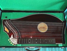 Framus 7/22 Bavaria Alpenland Zither Koffer Zupfinstrument Notenst&auml;nder Saiten A