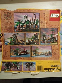 LEGO 6270 &ndash; Forbidden Island (1989 Pirates) &ndash; Box Covers, Manual & Baseplate