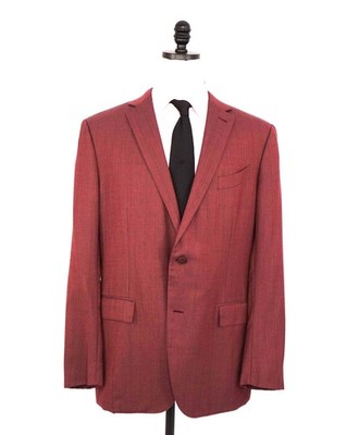 $3,295 ZEGNA - ''HIGH PERFORMANCE'' Red Unlined Blazer - 42R