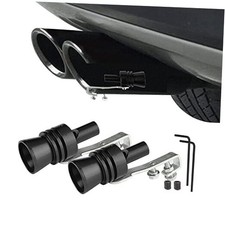 2pcs Car Turbo Whistle Aluminum Alloy Universal Turbo Whistle Xl Size Black 2pcs Car Turbo Whistle Aluminum Alloy Universal Turbo Whistle Xl Size Black