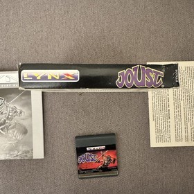Atari Lynx - Joust - Cartridge, box & Manual - Complete. Damaged box