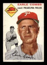 1954 Topps #183 Earle Combs Phillies VG+ *7w