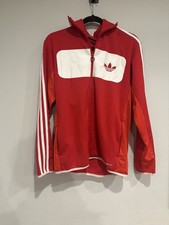 Vtg 80s Adidas Track Jacket Trefoil Stripe Quarter Zip