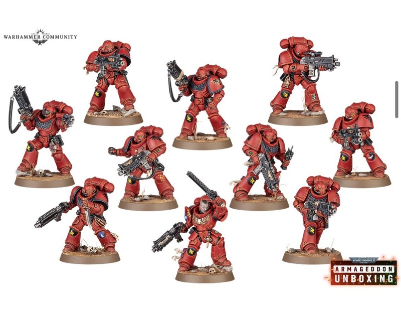 Warhammer 40k Armageddon Space Marine Intercessor Squad PRESALE Ships 20/6