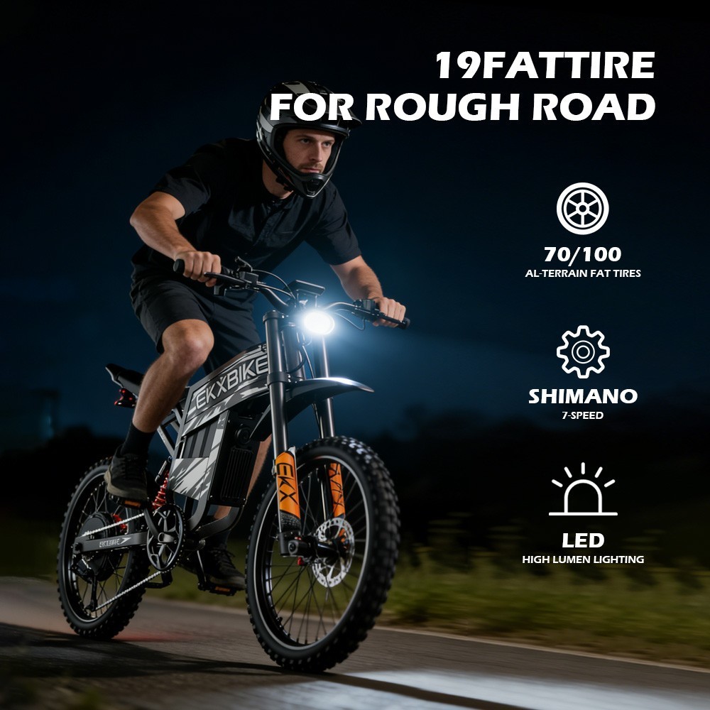 EKX Electric Dirt Bike 6000W Peak 60V30Ah 19
