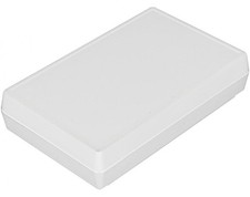 Flach-Handgehäuse 144x90x34mm, grau, Mit 4 S...