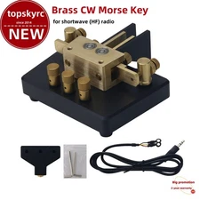 MK-03 Brass CW Morse Key Shortwave Radio Telegraph Automatic CW Key f/Radio tp1