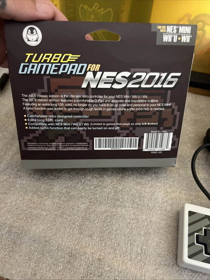 Mando Inalámbrico Turbo Gamepad NES Mini Wii Wii U Foto 2 de 2
