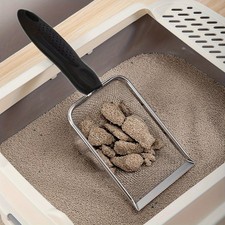 Stainless Steel Cat Litter Scoop   Deep Metal Sifter Shovel for Easy Cleaning