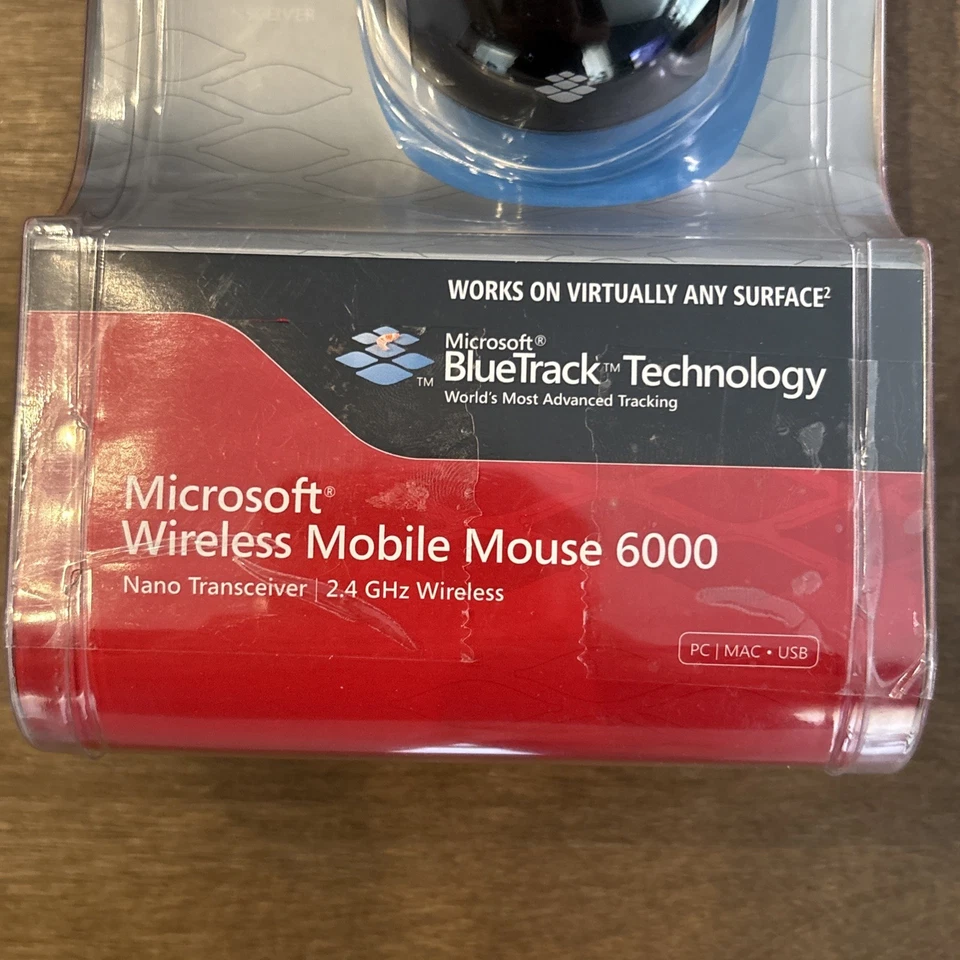 Microsoft Wireless Mobile Mouse 6000-Black For Windows & Mac(New Factory Sealed) - Image 4 of 4