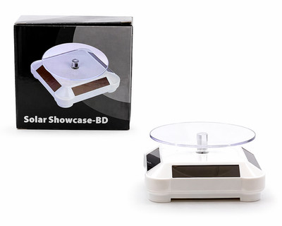 Solar Rotating Display Stand Turntable 360° for Diecast Cars Figures