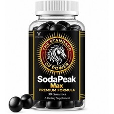 (1 Pack) Soda Peak Max Male Gummies, SodaPeak Support Supplement (30 Gummies)