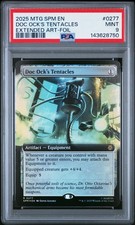 2025 MTG MARVEL'S SPIDER-MAN EXTENDED ART-FOIL #0277 DOC OCK'S TENTACLES PSA 9