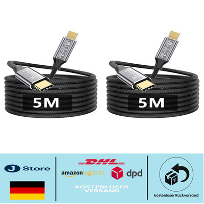 USB C Kabel 5m 2 Pack 10 Gbit s 100W Ladek