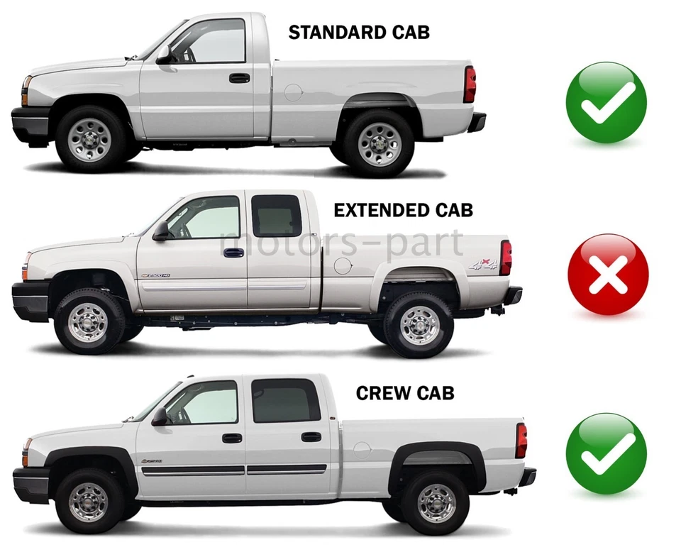 US Front Door Seal Weatherstrip Set L&R / For 99-06 Silverado Sierra Std & Crew - Imagem 2 de 4