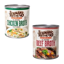 Lehman's Canned Broth for Baking, Cooking and Pantry, All Natural Stock