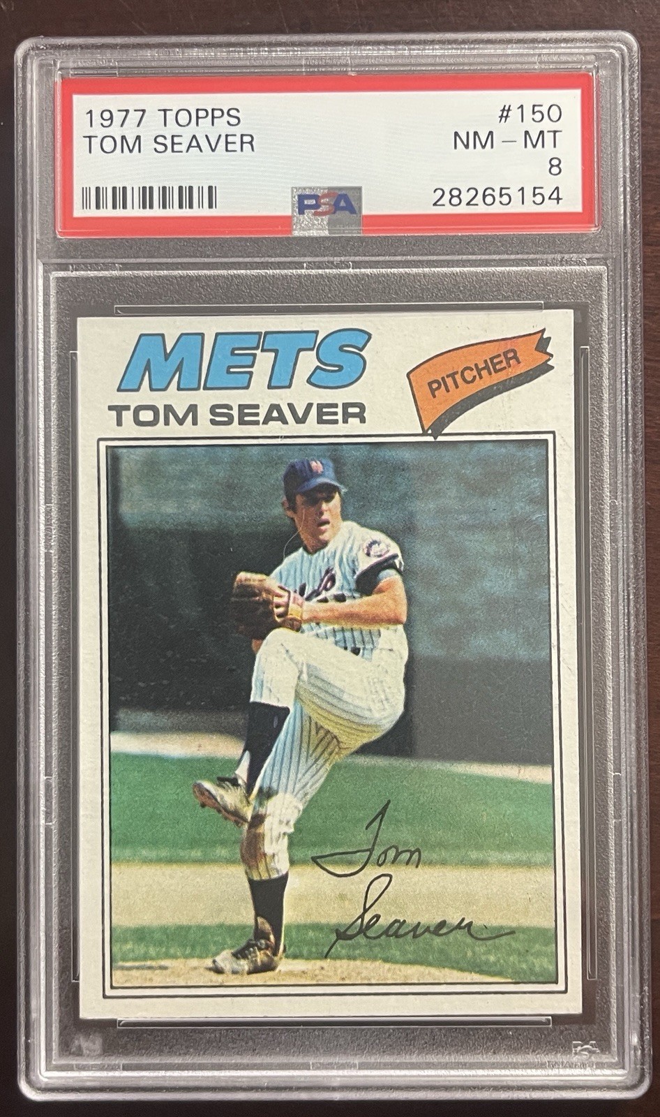 1977 Topps TOM SEAVER #150 HOF PSA 8 NM-MT
