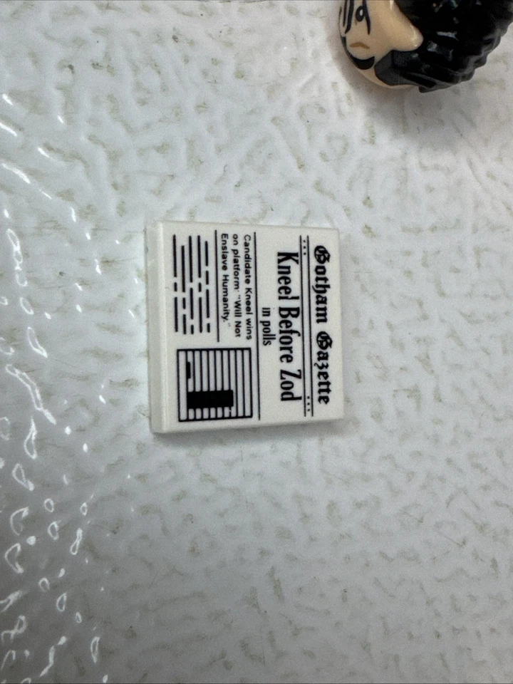 LEGO BATMAN LA PELÍCULA SERIE 2 71020 GENERAL ZOD Cara, Cabello y Periódico Foto 2 de 4