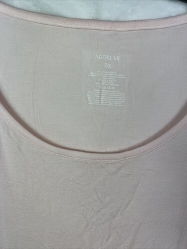 Adore Me Pajama Loungewear Sleepwear Top Pink Women 2X NWT - Picture 3 of 3