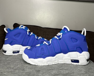 靴 NIKE AIR MORE UPTEMPO (GS) 23cm NIKE AIR MORE UPTEMPO (GS) MEDIUM BLUE-WHITE BATTLE BLUE SZ 6.5Y